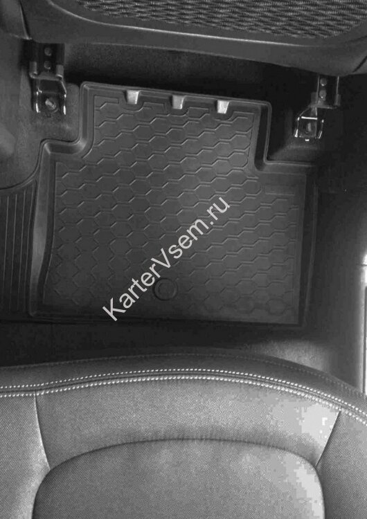 Коврики в салон автомобиля Rival для Kia Soul II поколение хэтчбек 2014-2019, полиуретан, 4 части, 12806002