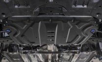 Защита картера и КПП Rival (увеличенная) для Toyota Camry XV70 2018-2021 2021-н.в., сталь 1.5 мм, с крепежом, штампованная, 111.9518.2