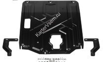 Защита картера и КПП AutoMax для Kia XCeed 2020-н.в., сталь 1.4 мм, с крепежом, штампованная, AM.2382.2