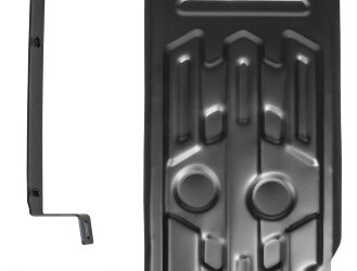 Защита КПП и РК АвтоБроня для BMW X5 E70 рестайлинг (xDrive30d; xDrive40d) 2010-2013, штампованная, сталь 1.8 мм, с крепежом, 111.00505.1
