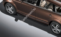 Пороги площадки (подножки) "Premium-Black" Rival для Volkswagen Touareg II 2010-2018, 193 см, 2 шт., алюминий, A193ALB.5801.3