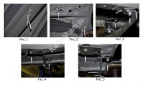 Пороги площадки (подножки) "Premium-Black" Rival для Mazda CX-5 II 2017-н.в., 173 см, 2 шт., алюминий, A173ALB.3802.1 лучшая цена