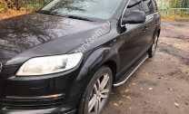 Пороги площадки (подножки) "Premium" Rival для Volkswagen Touareg II 2010-2018, 193 см, 2 шт., алюминий, A193ALP.5801.3 купить недорого