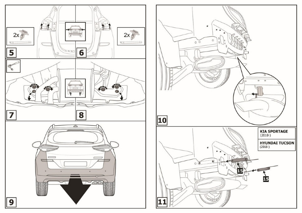 Фаркоп Hyundai Tucson шар A (ТСУ) арт. F.2811.001