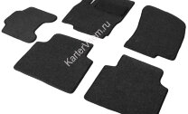 Коврики текстильные в салон автомобиля AutoFlex Business для Skoda Kodiaq 2017-2021 2021-н.в., графит, с крепежом, 5 частей, 5510301