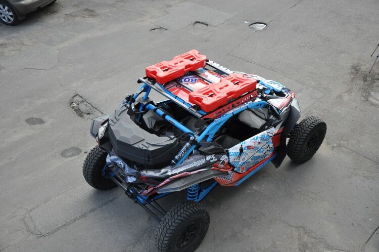 Красный багажник на крышу для Can-Am Maverick X3