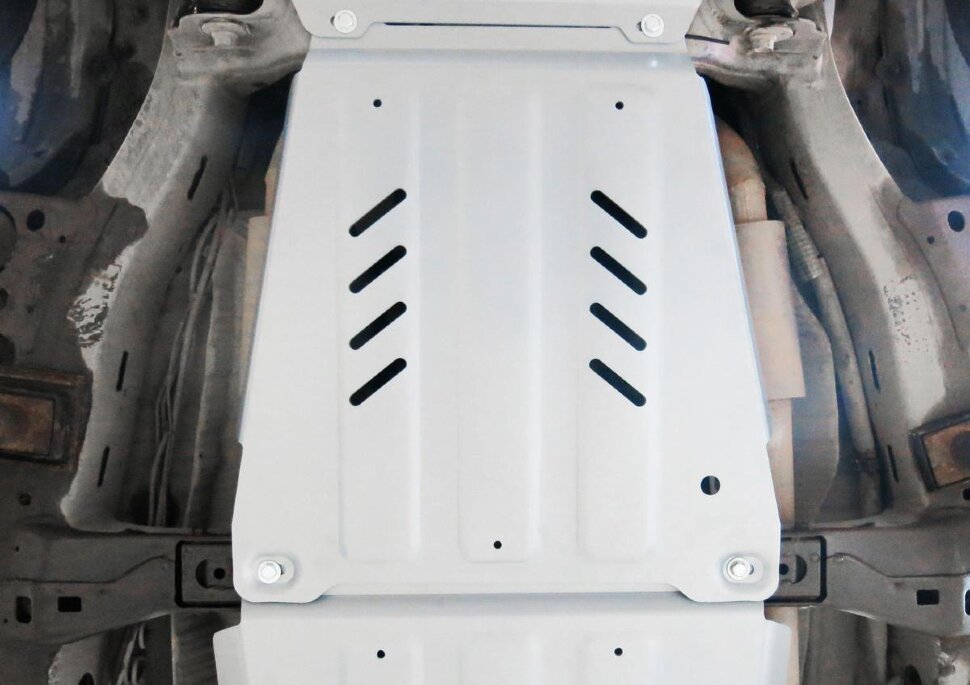 Защита КПП Rival для Toyota Tundra II 2007-2018 (устанавл-ся совместно с 2333.9510.1.6), штампованная, алюминий 6 мм, с крепежом, 2333.9511.1.6