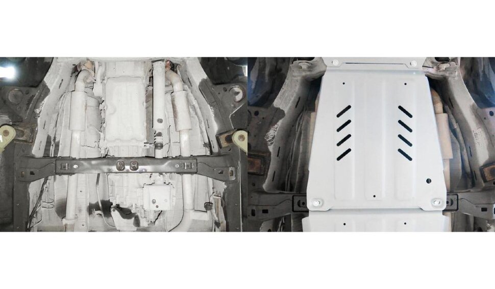 Защита КПП Rival для Toyota Tundra II 2007-2018 (устанавл-ся совместно с 2333.9510.1.6), штампованная, алюминий 6 мм, с крепежом, 2333.9511.1.6