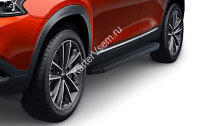 Пороги на автомобиль "Premium-Black" Rival для Chery Tiggo 8 2020-н.в., 180 см, 2 шт., алюминий, A180ALB.0905.1
