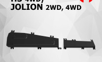 Защита тормозных трубок АвтоБроня для Haval H3 РКПП 4WD (V - 1.5) 2024-н.в., сталь 1.5 мм, с крепежом, штампованная, 111.09434.1