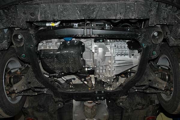 Защита картера и КПП Kia Carens двигатель 1,6; 2,0; 2,0 CRDi  (2006-2012)  арт: 11.1079