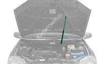 Газовый упор капота Pneumatic для Chevrolet Lacetti 2004-2013, 1 шт., KU-CH-LA00-00