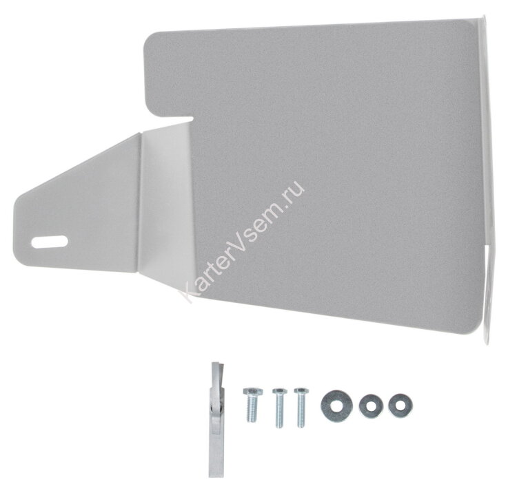 Защита бокового пыльника левого Rival для Chery Tiggo 7 Pro 2020-н.в., алюминий 3 мм, с крепежом,  333.0925.1