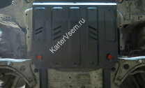 Защита картера и КПП АвтоБроня для Geely MK 2008-2015, штампованная, сталь 1.8 мм, с крепежом, 111.01912.1