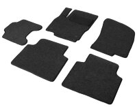 Коврики текстильные в салон автомобиля AutoFlex Business для Toyota Camry XV50 седан 2011-2014, графит, с крепежом, 5 частей, 5570101