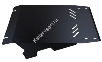 Защита радиатора АвтоБроня для Kia Bongo IV 4WD 2008-2012, сталь 1.8 мм, с крепежом, 111.02819.2