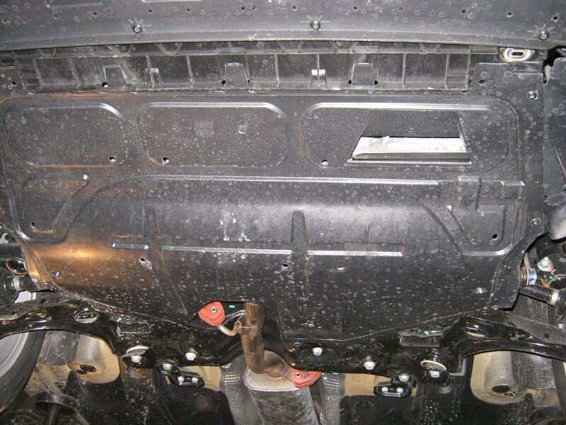 Защита картера и КПП Skoda Fabia двигатель 1.2 ; 1.2TSI ; 1.4 ; 1.4 TSI ; 1.6. AT; MT  (2000-2007)  арт: 21.2088 V1