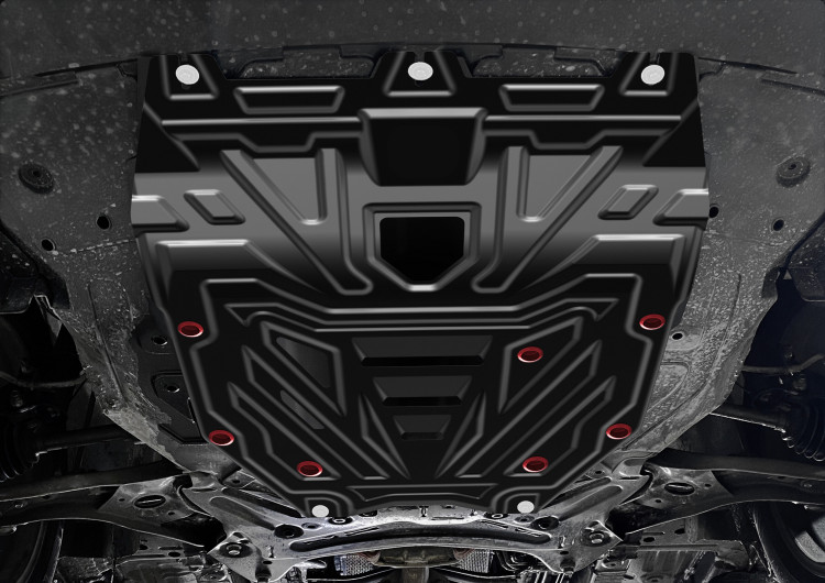 Защита картера АвтоБроня для Changan UNI-S РКПП FWD (V - 1.5T) 2024-н.в., сталь 1.5 мм, с крепежом, штампованная, 111.08925.1
