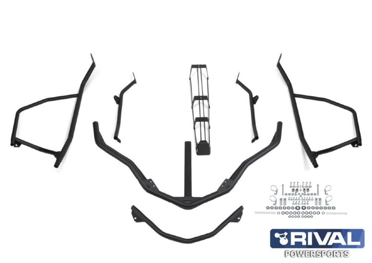 Бампер с ложементом и перед. дугой + компл. крепежа Ski-Doo Tundra Sport 600 ACE (2014-2019) арт. 444.7237.1