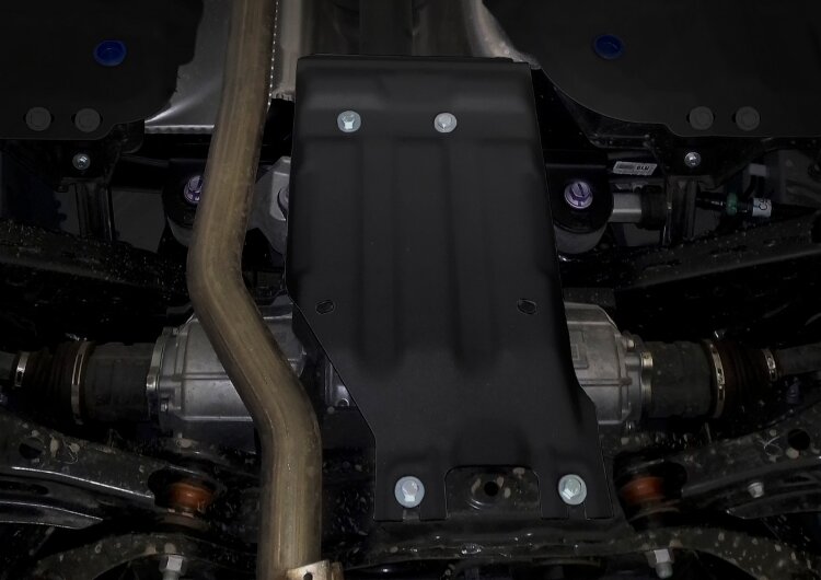 Защита редуктора Rival для Toyota RAV4 XA50 4WD 2019-н.в., сталь 1.5 мм, с крепежом, штампованная, 111.9536.1