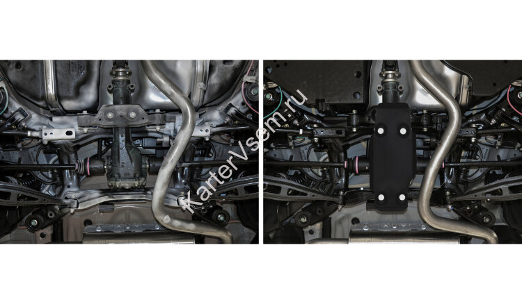 Защита редуктора АвтоБроня для Subaru Forester V 4WD 2018-2021, сталь 1.8 мм, с крепежом, 111.05434.1
