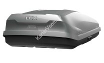 Бокс для автомобиля LUX IRBIS 175 серый металлик 450L с двустор. откр. (1750х850х400) (арт. 791026)