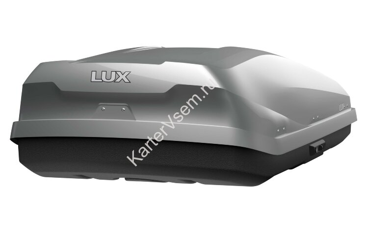 Бокс для автомобиля LUX IRBIS 175 серый металлик 450L с двустор. откр. (1750х850х400) (арт. 791026)