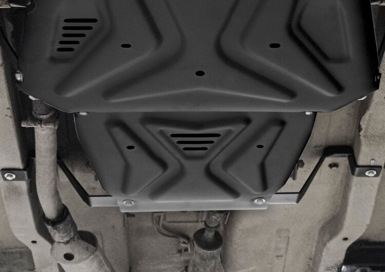 Защита КПП АвтоБроня для Lada (ВАЗ) Niva Legend 2131 2021-н.в., сталь - 1.5 мм, с крепежом, штампованная, 111.06041.2