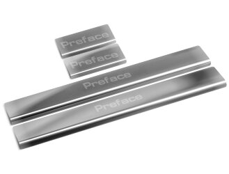 Накладки на пороги Geely Preface FS11 I (2022-н.в.) 2024-н.в. арт.AMGEPRE01