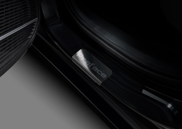 Накладки на пороги Geely Preface FS11 I (2022-н.в.) 2024-н.в. арт.AMGEPRE01
