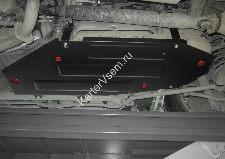 Защита топливного бака АвтоБроня для Lexus LX III рестайлинг 2015-н.в., штампованная, сталь 1.8 мм, с крепежом, 111.09515.1
