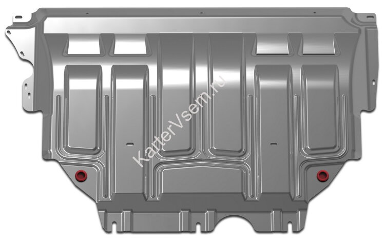 Защита картера и КПП АвтоБроня для Skoda Karoq 2020-н.в., штампованная, алюминий 3 мм, с крепежом, 333.05127.1