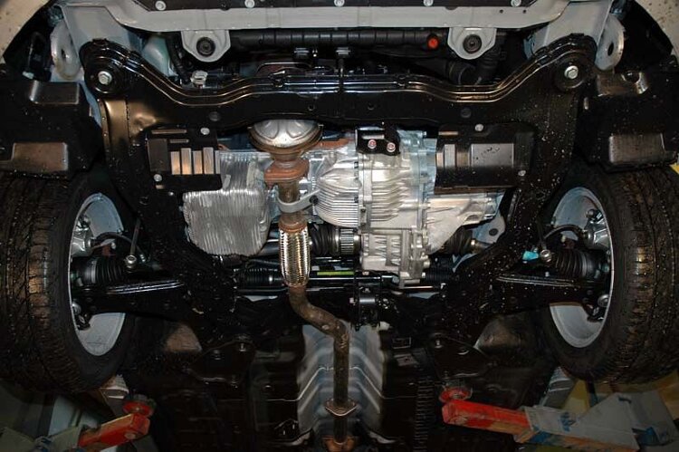 Защита картера и КПП Hyundai Coupe двигатель 2,0; 2,7  (2006-2009)  арт: 10.1075