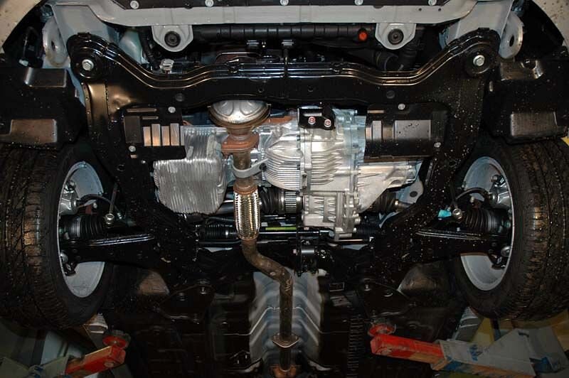 Защита картера и КПП Hyundai Coupe двигатель 2,0; 2,7  (2006-2009)  арт: 10.1075
