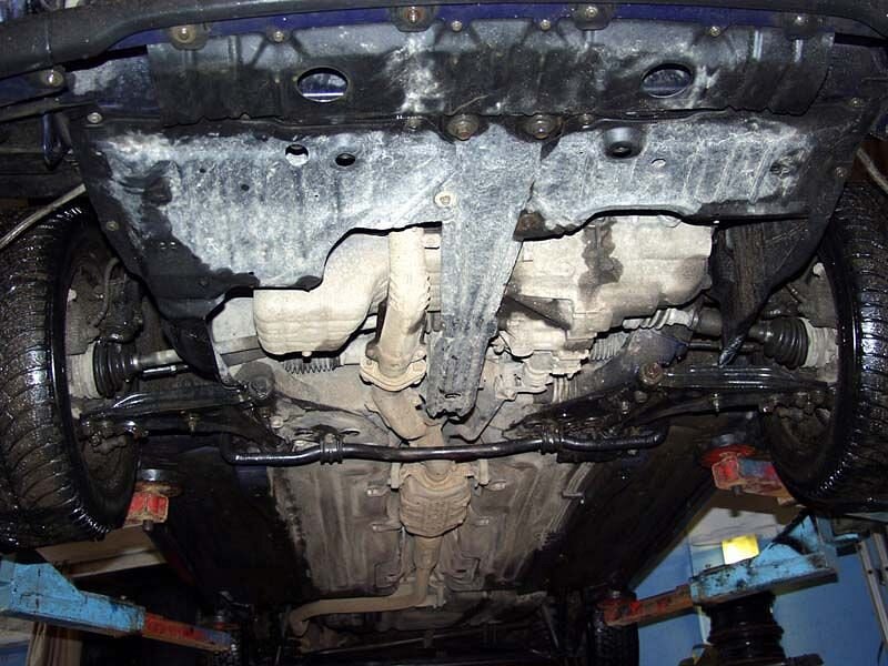 Защита картера и КПП Nissan Primera двигатель 2,0D  (1990-1998)  арт: 15.0266