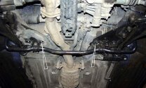 Защита картера и КПП Nissan Primera двигатель 2,0D  (1990-1998)  арт: 15.0266