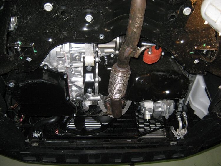 Защита картера и КПП Skoda Fabia двигатель 1.2 ; 1.2TSI ; 1.4. AT; MT  (2009-2015)  арт: 21.2088 V1