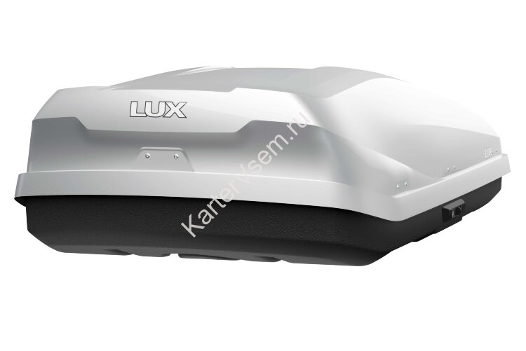 Бокс для автомобиля LUX IRBIS 175 белый глянцевый 450L с двустор. откр. (1750х850х400) (арт. 791033)
