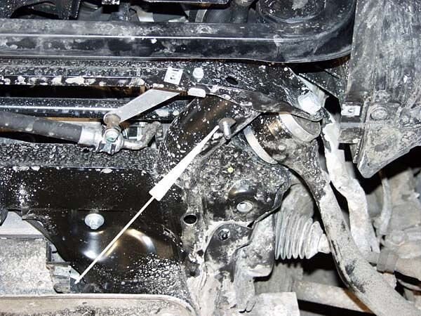 Защита картера BMW X3 двигатель 2,0; 2,5; 3,0d  (2003-2006)  арт: 03.0869