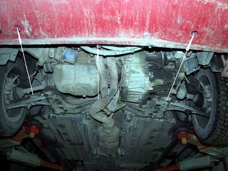 Защита картера и КПП Alfa Romeo 146 двигатель 2,0 16V  (1994-2001)  арт: 01.0512