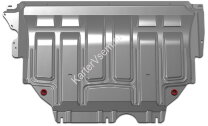 Защита картера и КПП АвтоБроня для Skoda Kodiaq 2017-2021, штампованная, алюминий 3 мм, с крепежом, 333.05127.1