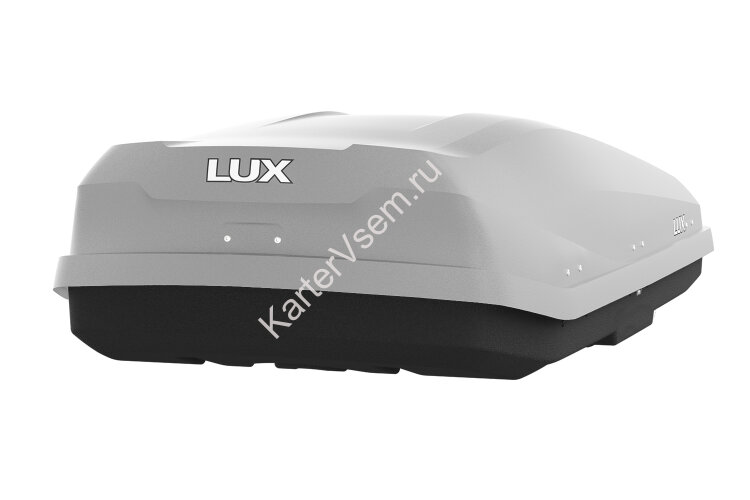 Бокс для автомобиля LUX IRBIS 150 серый матовый 310L с двустор. откр. (1500х760х355) (арт. 600785)