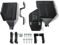 Защита топливного бака и редуктора Rival для Mitsubishi ASX 4WD 2010-2020 2020-н.в., сталь 1.8 мм, 2 части , с крепежом, штампованная, 111.4054.1