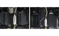 Защита топливного бака и редуктора Rival для Mitsubishi ASX 4WD 2010-2020 2020-н.в., сталь 1.8 мм, 2 части , с крепежом, штампованная, 111.4054.1