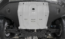 Защита картера и КПП AutoMax для Hyundai Santa Fe IV (V - 2.2D; 2.4; 3.5) 2018-2021/Hyundai Tucson III (V - 1.6 (132/177 л.с.); 2.0; 2.0D) 2015-2018/Hyundai Tucson III рестайлинг (V - 1.6T GDI (177 л.с.); 2.0; 2.0D; 2.4) 2018-2021/Kia Sorento III Prime (V
