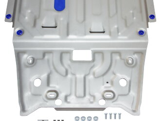 Защита картера и КПП Rival для Infiniti QX30 2015-2019, штампованная, алюминий 3 мм, с крепежом, 333.3906.1