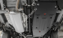 Защита топливного бака АвтоБроня для Lexus NX 200/200t 2014-2017, штампованная, сталь 1.8 мм, с крепежом, 111.05779.1