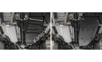 Защита топливного бака АвтоБроня для Lexus NX 200/200t 2014-2017, штампованная, сталь 1.8 мм, с крепежом, 111.05779.1