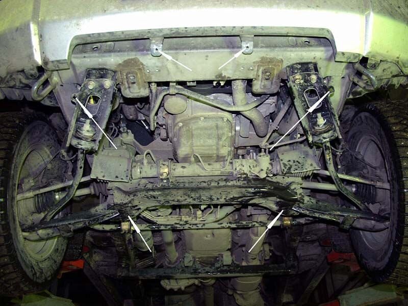 Защита картера и КПП для Pajero Pinin арт: 14.0560
