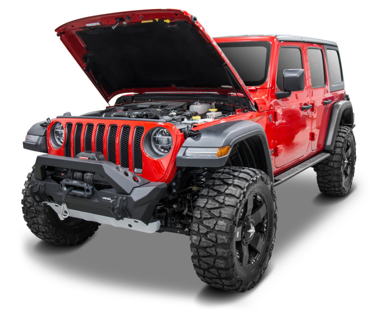 Газовые упоры капота Rival для Jeep Gladiator JT 2020-н.в., 2 шт., 2A.ST.2702.1